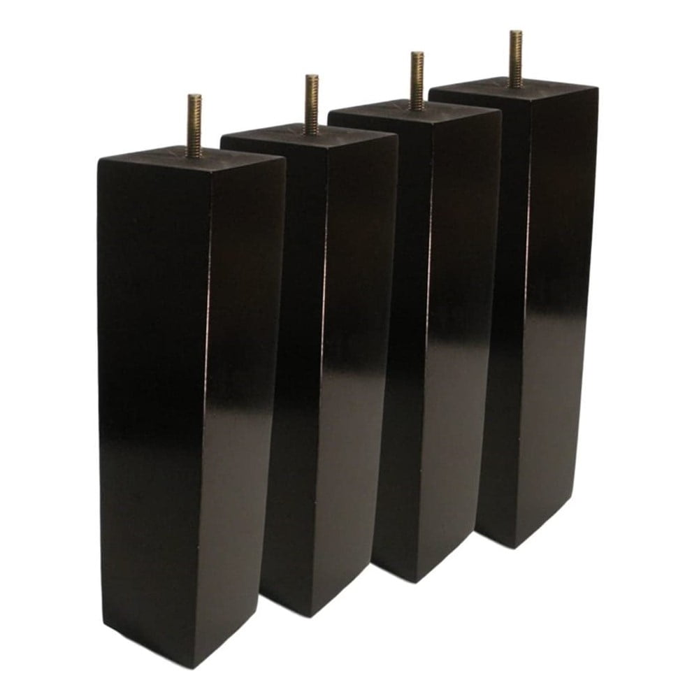 BingLTD 10" Square Espresso Hardwood Sofa Legs Set of 4 (SQ2510210