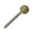 thumbnail image 4 of Cabeza esférica de vástago de 6 mm Soledad Broca de molienda giratoria Cabezal de esmerilado de diamante 12mm, 4 of 6