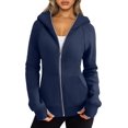 thumbnail image 1 of ORUYROP Womens Zip Up Hoodies Fleece Jackets Sweatshirts Fall Outfits Sweaters With Pockets Winter Y2k Clothes, 1 of 5