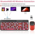 Bluetooth Keyboard and Mouse Wireless,MultiDevice Rechargeable