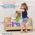 thumbnail image 4 of ECR4Kids 3-Shelf Floor Book Display with Handles, 36in, Children's Furniture, Natural, 4 of 9