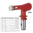 thumbnail image 2 of 2 Packs Reversible Spray Tips for Airless Sprayer 621 Paint Spray Nozzle Tips Sprayer Machine Parts, Red, 2 of 6