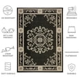 thumbnail image 5 of Safavieh Courtyard Cynthia Oriental Indoor/Outdoor Area Rug, Black/Sand, 6'7" x 6'7" Square, 5 of 9