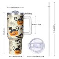 thumbnail image 2 of Black Cat Pumpkin Halloween Pattern Tumbler with Handle and Lid,40oz Double Wall Vacuum Insulated Tumbler,Cups Gift for Women and Men, 2 of 7