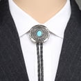 thumbnail image 3 of WINDLAND Bolo Tie for Men Western Cowboy Style Necktie with Carved Gemstones Buckle Gentleman Formal Meeting Costume Accessories, 3 of 12