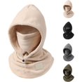 thumbnail image 1 of One-Piece Windproof Flannel Warm Mask Hat, Cold Weather Neck Gaiter for Outdoor Cycling, Fall Winter for Men Women, 1 of 7