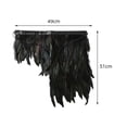thumbnail image 3 of Capa de plumas para el hombro, capa de plumas artificiales para mujer, chal de plumas, chal para vestir, accesorios de disfraces de fiesta Yuyangstore capa de chal de mujer, 3 of 8