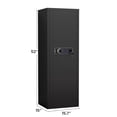 thumbnail image 3 of Heavey Duty,Large Size 5-8 Gun,Black Gun Cabinet with Electronic Password Keypad Lock,Unassembled Metal Rifle Gun Security Cabinet Safe Locker, 3 of 9
