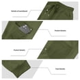thumbnail image 6 of Men’s Heavyweight Cargo Sweatpants Elastic Waist Baggy Plaid Texture Jogger Trousers Fall Winter, 6 of 7