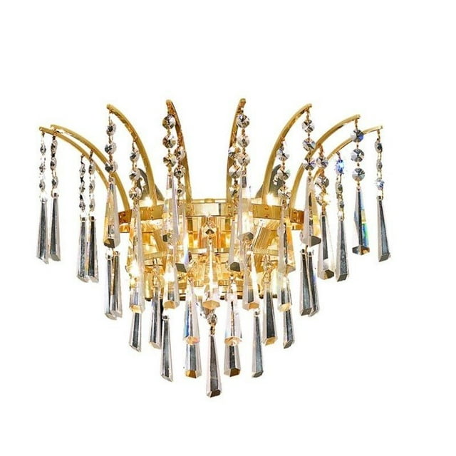 Elegant Lighting Victoria 16" 3 Light Royal Crystal Wall Sconce