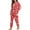 Red and White - Candy, variant on DISNIMO Snowflake Print Women Pajama Sets 2 Piece Pj Sets Long Sleeve Sleepwear with Long Pants Round Neck Loungewear Christmas Nightwear, S
