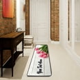thumbnail image 5 of Custom Pink Tulips Kitchen Rug Personalized Your Text on Runner Rug Doormat Bath Mat Area Rug Non-Slip Carpet for Kitchen Living Bedroom 72 x 24 Inch, 5 of 6