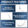 thumbnail image 4 of Unique Bargains Car Wheel Hub Centric Rings Wheels Center Shaft Shock Absorbing Hubrings Aluminium Alloy Silver Tone Durable OD 70.6mm to ID 63.4mm, 4 of 7