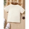 thumbnail image 3 of Bagilaanoe Toddler Baby Boy Girls T-shirt Casual Letter Print Short Sleeve Tees 1T 2T 3T 4T 5T 6T Kids Summer Tops, 3 of 7