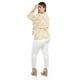thumbnail image 3 of Blusa cruzado con cinto Roman Fashion /Tallas Extras, 1684 (Hueso-beige) beige 36, 3 of 5