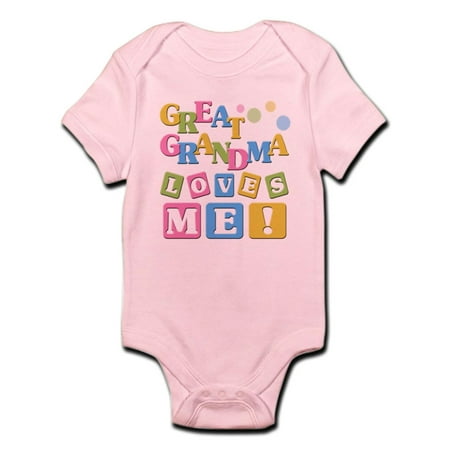 

CafePress - Great Grandma Loves Me Body Suit - Baby Light Bodysuit