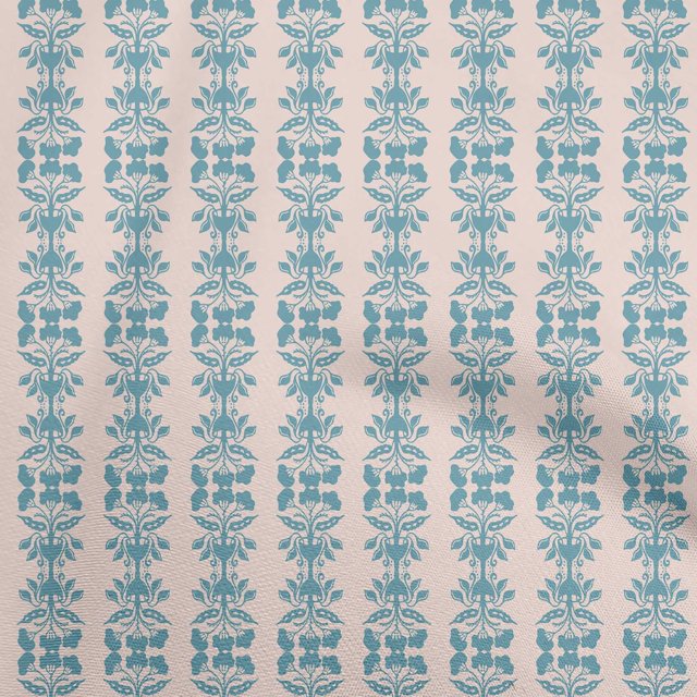 oneOone Rayon Light Pink Fabric Asian Block Print Craft Projects Decor Fabric Printed By The Yard 56 Inch Wide