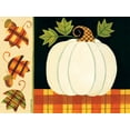 thumbnail image 2 of Deming, Bernadette 24x19 White Modern Wood Framed Museum Art Print Titled - White Pumpkin, Leaves and Acorns, 2 of 4