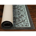 thumbnail image 4 of Maples Rugs - A - Pelham Medallion Washable Indoor Runner Rugs, 1'8 x 5', Charcoal/Blue, 4 of 4
