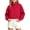 Red, variant on Amidoa Boys Zip Up Sweatshirt Fleece Track Jackets Kids Mock Neck Jacket Fashion Fall Winter Clothes with Pockets Navy Size 8-9Years