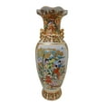 thumbnail image 2 of Japanese Satsuma Fluted Vase with Handles - Oriental Furniture Warehouse, 2 of 3
