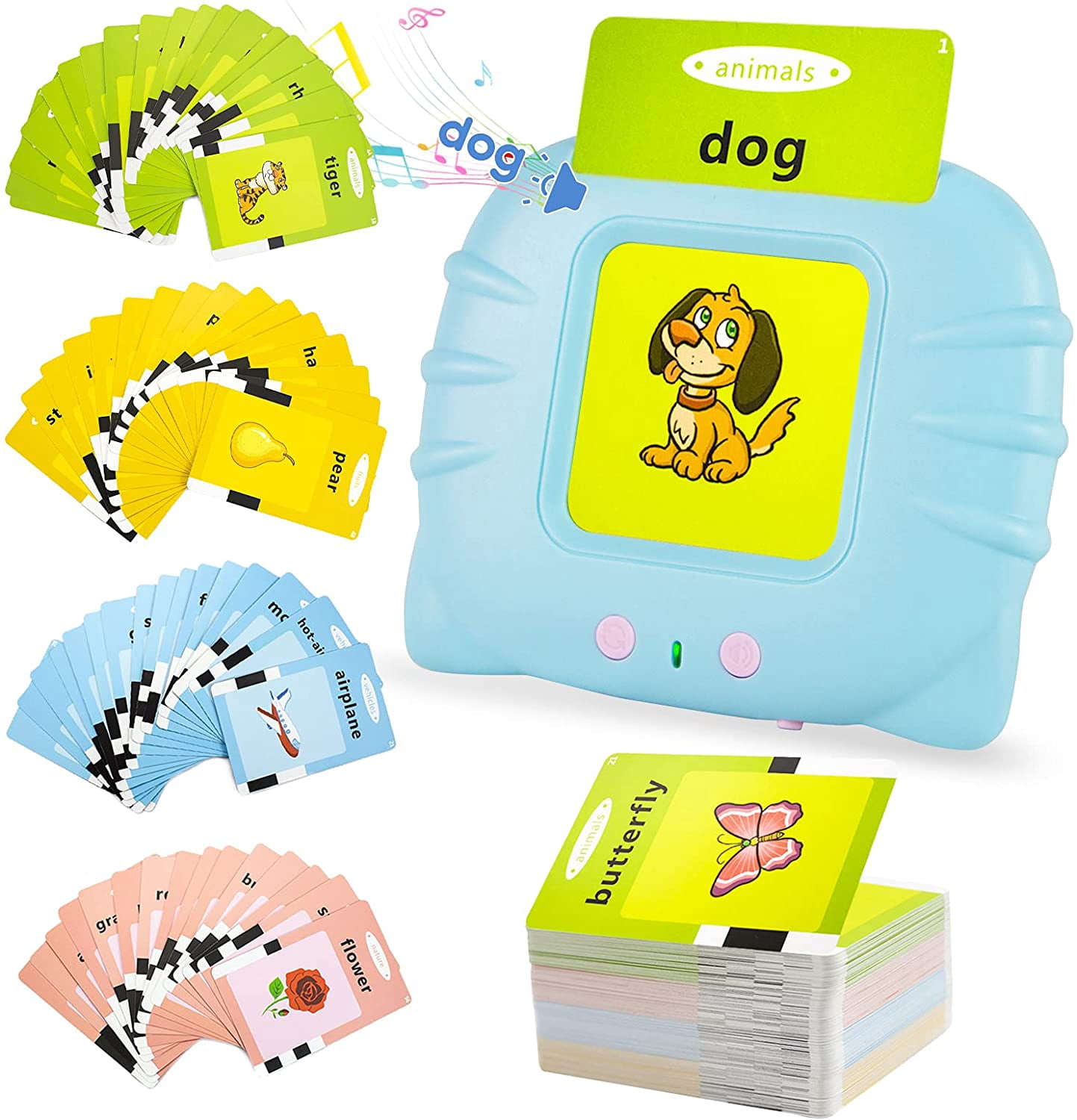 Artiflr Educational Toys for Toddlers, Audible Flash Cards Learning Toys for  Kids with 224 Words, Preschool Montessori Toys and Gift for 3 4 5 Year Old  Boys Girls - Walmart.com