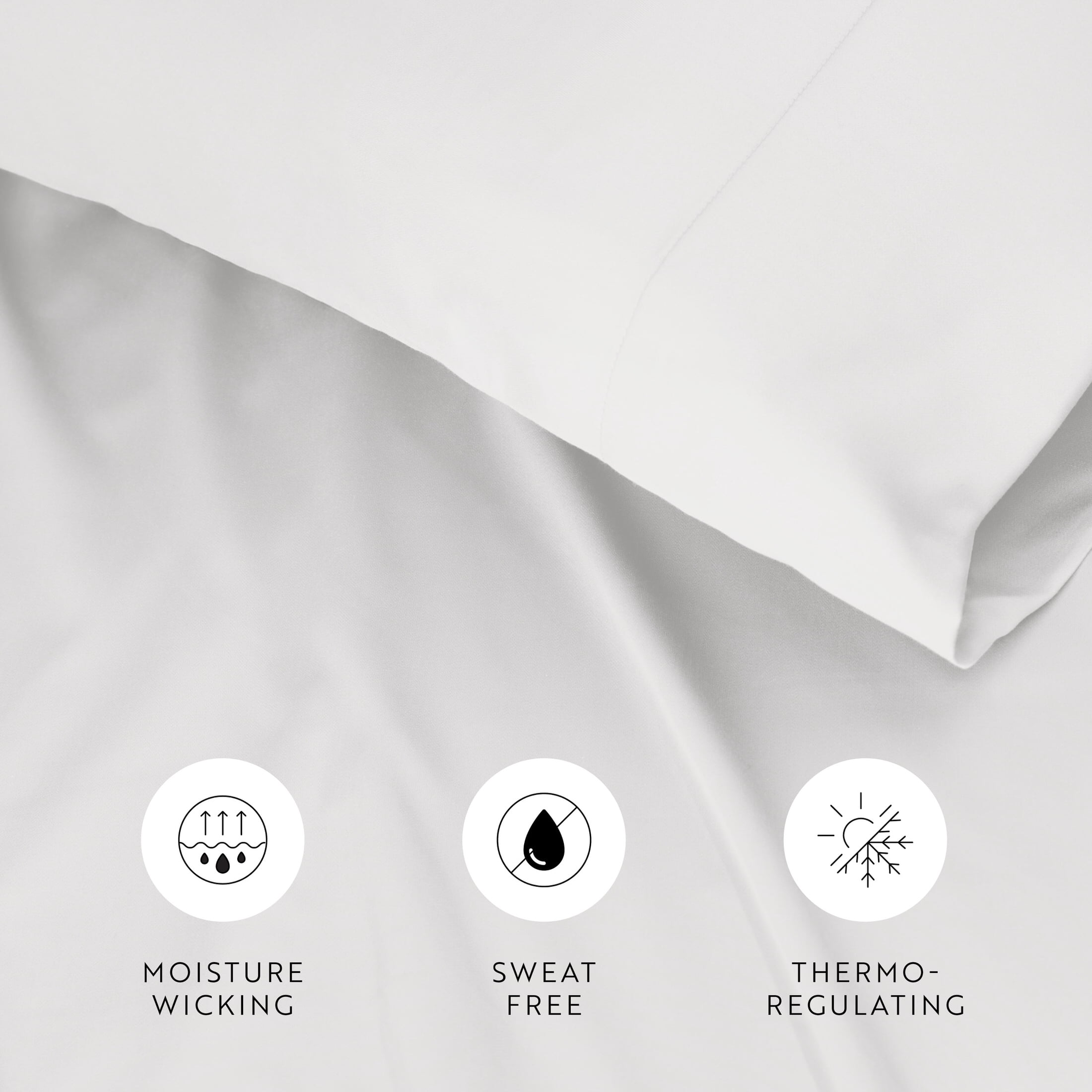 Noble Linens 2 Piece Rayon From Bamboo Pillowcase Set, White, King