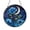 Acrylic 3.5 Inch, variant on Celestial Blue Rose Stained Glass Round Suncatcher, Moonlight Garden Window Decor, Graceful Floral Home Gift