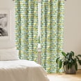 thumbnail image 2 of Ambesonne Art Curtains, Blooming Lemon Tree, Pair of 28"x95", Fern Green Seafoam, 2 of 5