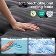 thumbnail image 4 of Zoopower 16 inch King Size Mattress, Medium Firm Cooling King Hybrid Mattress in a Box with Gel Memory Foam, Pocket Spring, Edge Support, for Back Pain, 4 of 13
