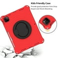 thumbnail image 7 of Kids Friednly Case for iPad Pro 11" 4th 3rd 2nd Gen 2022/2021/2020/2018, EVA Foam Shoulder Strap Shockproof Protective Case with 360 Degree Rotated Handle Bracket Stand Heat Dissipation Cover,Red, 7 of 7