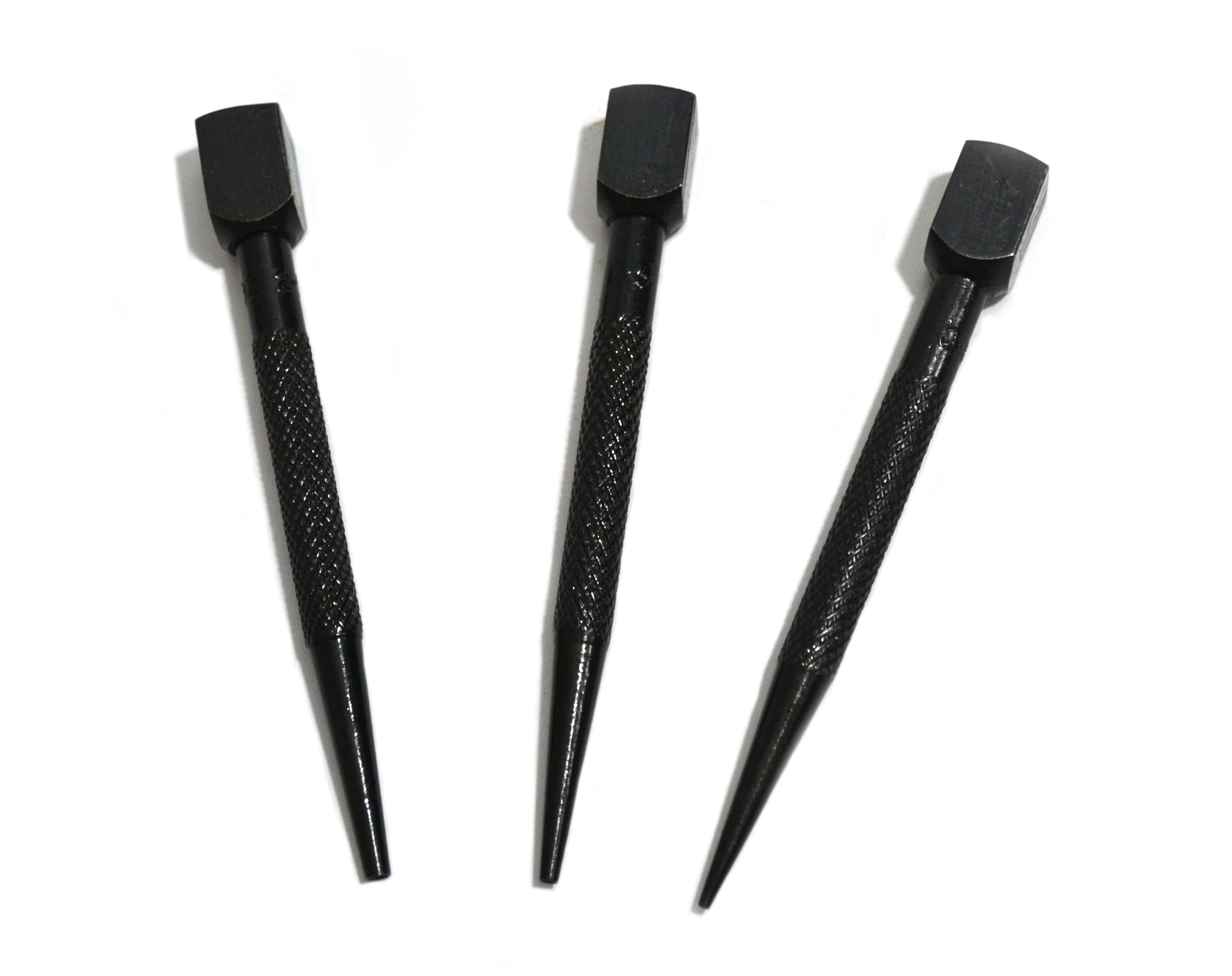Groz 25366 4" Nail Punch Set of 3 Sizes 1/32", 1/16" and 3/32