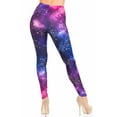 thumbnail image 2 of Creamy Soft Premium Women's Leggings Unicorn Galaxy Regular Size, High Rise, Stretchy & Breathable, Comfortable Fit - by USA Fashion, 2 of 2