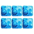 thumbnail image 2 of Disketp Blue Shell Funny Coasters,6 Pcs Leather Coasters With Holder, Perfect Housewarming Hostess Gifts,Protect Furniture From Water Marks Scratch And Damage, 2 of 9