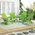thumbnail image 2 of Carla Acacia Wood Outdoor Folding Adirondack Chair, Set of 4, Light Green, 2 of 9
