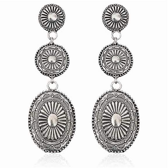 Vintage Bohemian Tassel Drop Earrings with Long Chain, Women's Versatile Jewelry