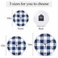thumbnail image 6 of Wall Clock Blue White Buffalo Plaid Clocks PVC Silent Non-Ticking Battery Operated Decorative Classic Checked Round Clock for Home Living Room Kitchen Bedroom Office School Wall Decor 10 Inch, 6 of 9