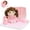 6Pcs-Girl, variant on Muiteiur 6PCS Plush Doll Playset with Carry Basket, Mini Cushion, Dress and Pretend Feeding Accessories, Soft Toy for Kids