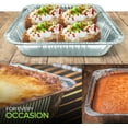 thumbnail image 7 of Stock Your Home 9x9 Aluminum Foil Pans - 8.75" L Rim (30 Pack) Square Tins for Toaster Oven- Cooking Lasagna, Casserole, and Doing Food Prep - Disposable Baking Pan for Cake or Brownie Dish, 7 of 7
