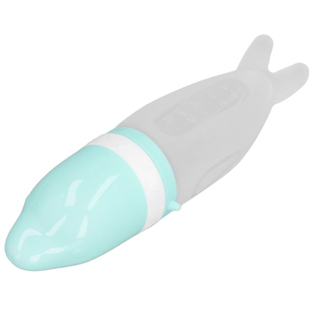 Alimentador de Cuchara de Expilancia de Silicona, Cuchara de Botella de Alimentació de Silicona, Fácil, Limpia, Segura, Linda Forma para Pasta de Verduras