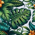 thumbnail image 5 of GOSMITH Tropical Summer Hawaiian Flower Palm Leaves Shower Curtain for Bathroom Decoration White, 5 of 7