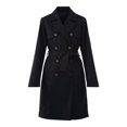 thumbnail image 3 of Time and Tru Double Breasted Trench Coat, Women's and Women’s Plus, 3 of 4