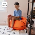 thumbnail image 3 of Big Joe Sports Ball Child-Sized Bean Bag Chair 2 Pack, Basketball Plush, Soft Polyester, 2.5 feet, 3 of 7