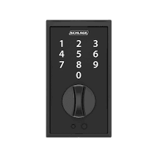 Schlage Century Matte Black Touch Electronic Deadbolt Door Lock Rated AAA
