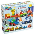 thumbnail image 3 of Play Build Car Creator Building Blocks Set  52 Pieces  Includes Mechanic Minifigure, Garage Accessories & Base Parts to Create a Police Car, Oil Rig, Tow Truck & More  Compatible with DUPLO, 3 of 8