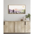 thumbnail image 3 of SHENIFY Landscape Mountain Wall Art Set Watercolor Sunrise Pine Tree Forest Nature Scenry Wilderness Rustic Modern Art Decorative 8x16in Natural Framed, 3 of 5