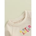 thumbnail image 4 of Bagilaanoe Toddler Baby Girl Boy Casual Sweatshirt Long Sleeve Letter Print Pullover 6M 12M 18M 24M 3T 4T Kids Fall Loose Tee Tops, 4 of 8