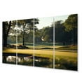 thumbnail image 2 of Designart "Golf Putting Green Calm I" Sports Metal Wall Art Set, 2 of 5