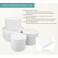thumbnail image 3 of LAMINET 4 Piece Quilted Plate Storage Set - Holds Up to 48 Plates with Padded Inserts - WHITE 6500-FBM, 3 of 7