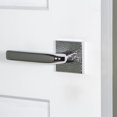 thumbnail image 6 of Viaggio Qadmhmbll_Dd Quadrato Hammered Solid Brass Non-Turning Two-Sided Dummy Door Lever, 6 of 7